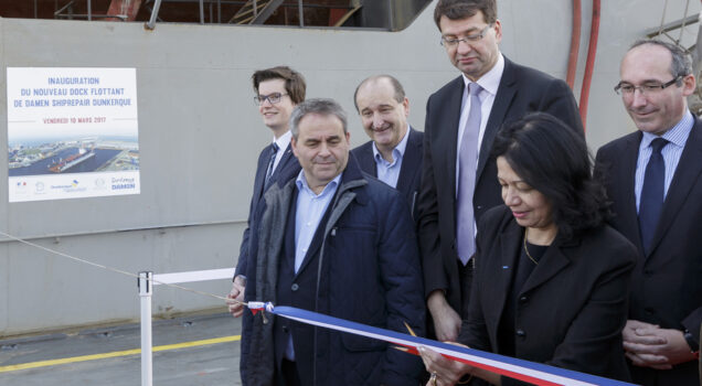 INAUGURATION DU NOUVEAU DOCK FLOTTANT DE DAMEN SHIPREPAIR DUNKERQUE