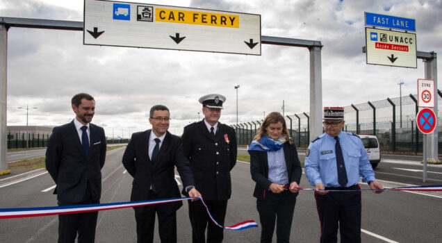 INAUGURATION D’UN CORRIDOR SÉCURISÉ POUR LES POIDS LOURDS AU TERMINAL TRANSMANCHE DE DUNKERQUE-PORT