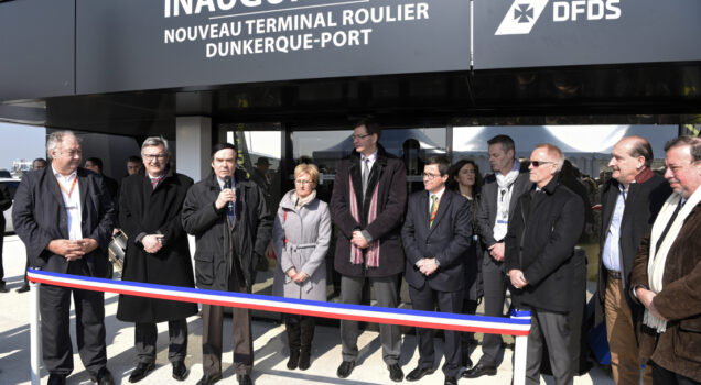 INAUGURATION DU NOUVEAU TERMINAL TRANSMANCHE DU PORT DE DUNKERQUE