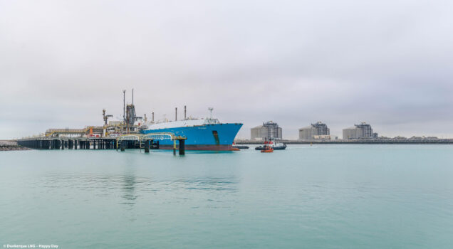 DUNKERQUE-PORT : PREMIER RECHARGEMENT DE NAVIRE EN GAZ NATUREL LIQUÉFIÉ (GNL) EFFECTUÉ AVEC SUCCÈS AU TERMINAL MÉTHANIER